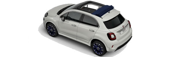 Fiat 500X Cabrio Autovermietung in Paros.